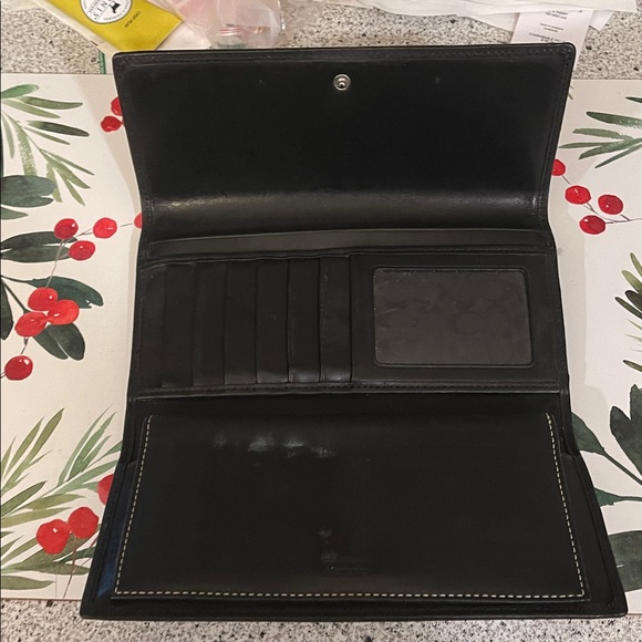 Coach Black Leather Clutch - Picture 4 of 13